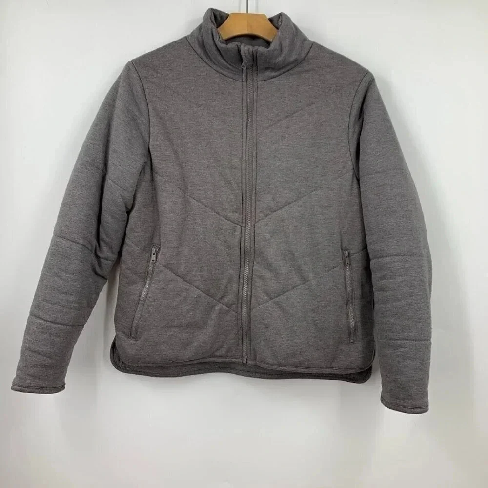 Three Dots Women's‎ Quilted Long Sleeve Full Zip Jacket Size S